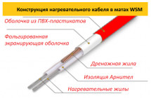 Нагревательный мат Warmstad WSM 100 Вт - 0,65 кв.м