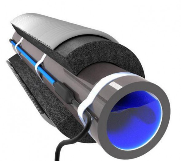 Греющий кабель Freezstop-25-5 на трубу