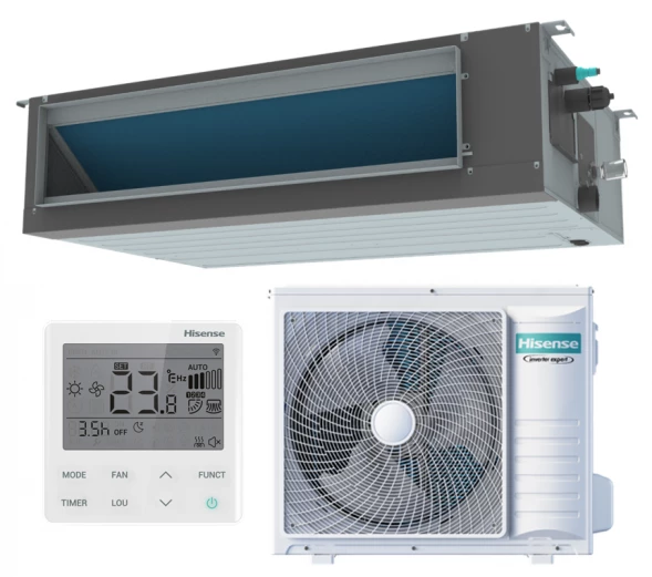 Канальный инверторный кондиционер Hisense ADT-18UX4RCL8/AUW-18U4RS7
